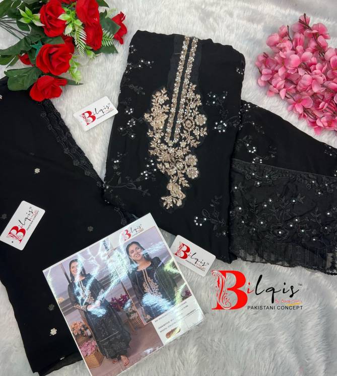 Bilqis B 24 A And D Embroidery Georgette Pakistani Suits Wholesale Shop In Surat
